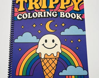 Trippy Coloring Book for Adults: 20 Groovy Psychedelic Pages