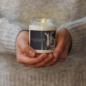 Heilige Mutter Gottes Kerze - katholische Andachtskerze, Jungfrau Maria Sojakerze, marianisches Gebetsgeschenk, religiöses Wohndekor