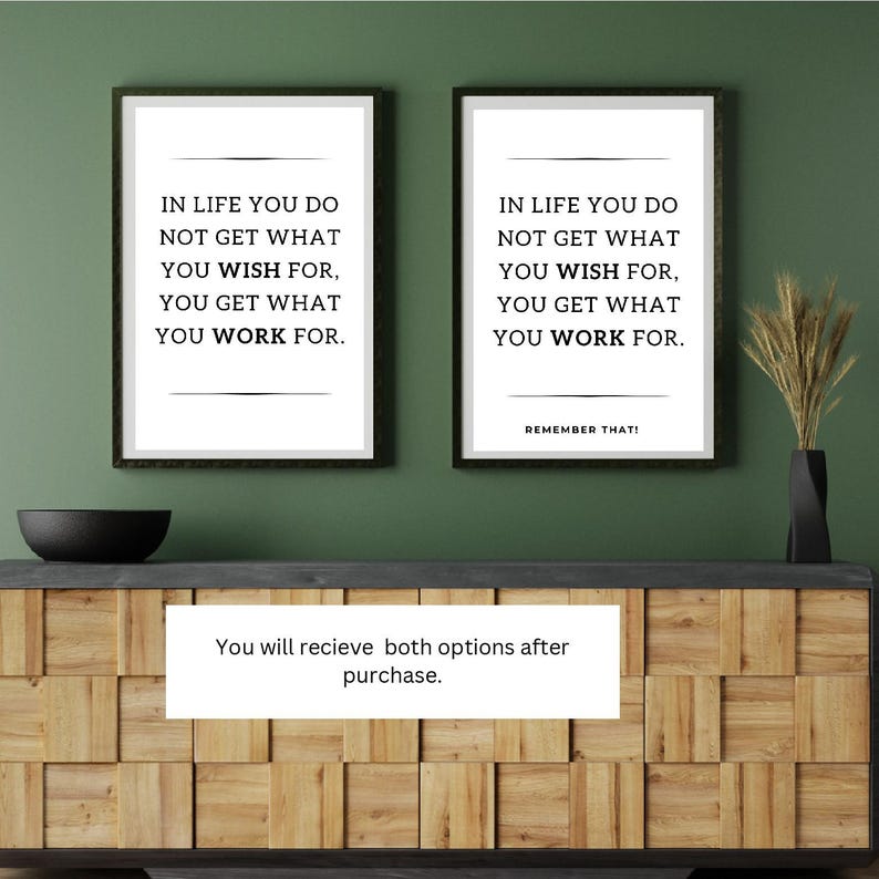 Minimalist, Motivational Wall Art. A Print of Wisdoms. Surround ...