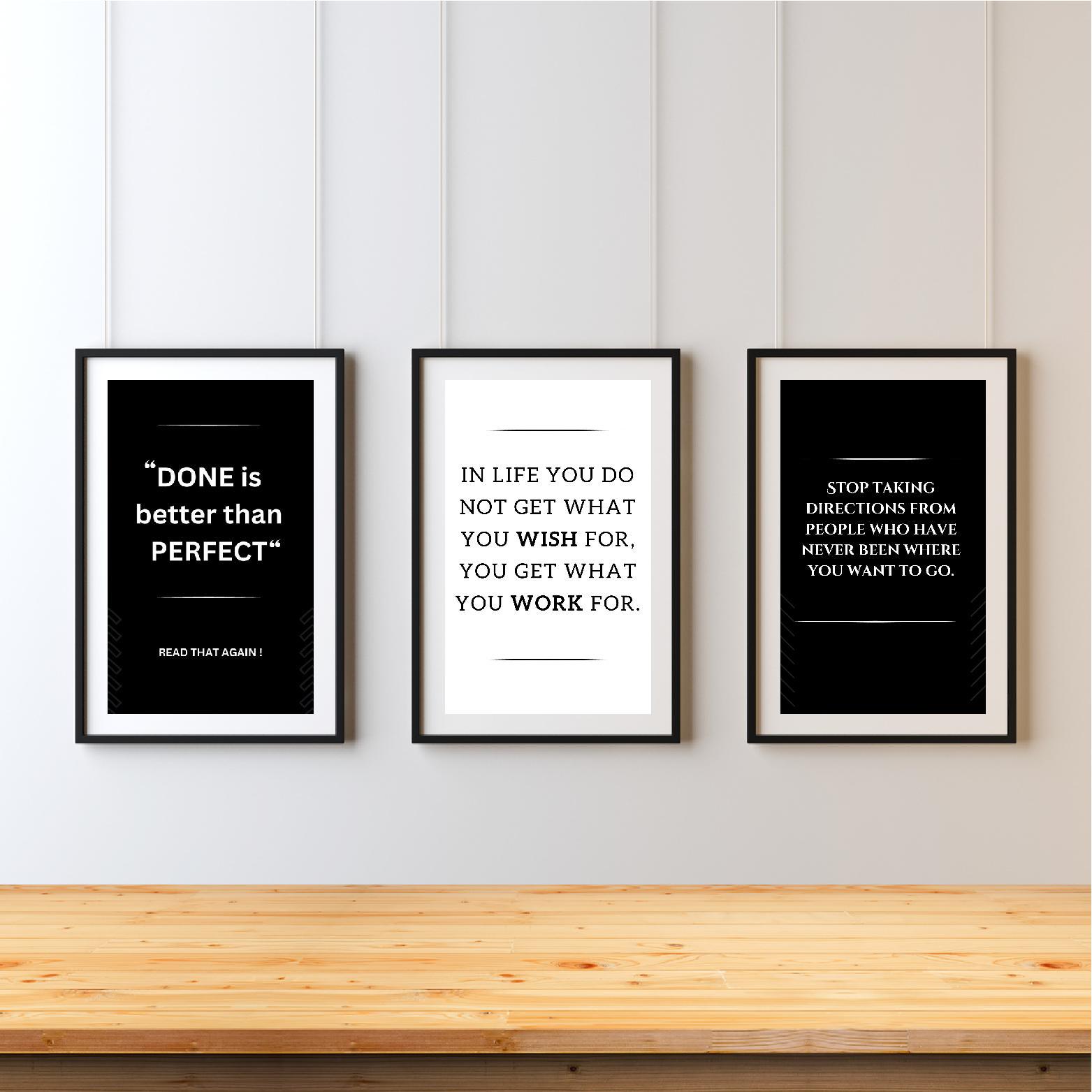 Minimalist, Motivational Wall Art. A Print of Wisdoms. Surround ...