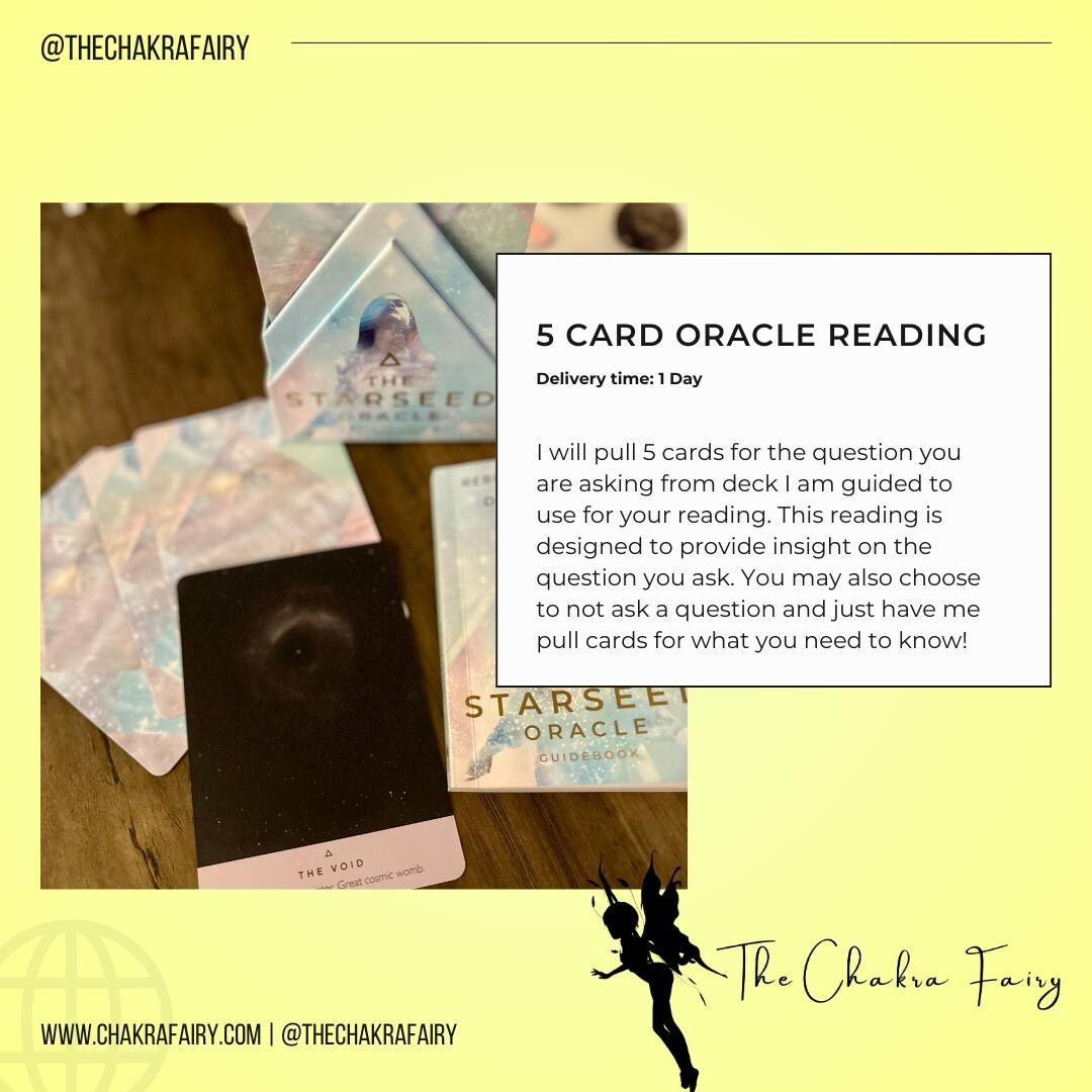 5 Card Oracle Reading - Etsy