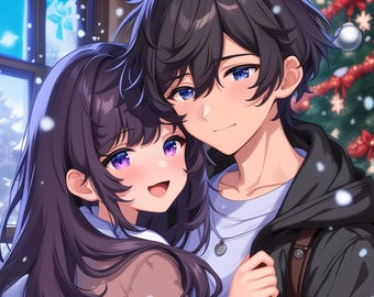 Anime Character Commission | Custom Anime Character | Original Anime Character | Fanart | Anime Illustration | Anime Couple | Valentine gift
