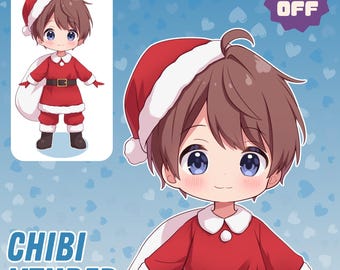 Custom Chibi VTuber Model: Anime Character Design, Live2D Ready