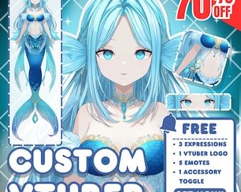 Custom VTuber Model Live2D Commission | Anime Art | Vtuber Assets | Vtuber Model | PNGTuber | Vtuber Male & Female | Vtuber Model Commission