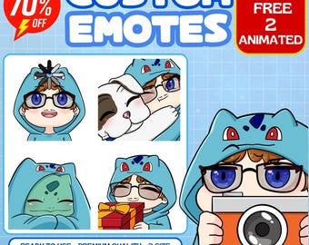 Custom Chibi Twitch Emotes: Anime Style for Streamers