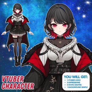 Custom Vtuber Model Live2d Commission | For Commercial Use | Vtuber model | Live2D Model | Vtuber model female & male | Live2d Rigging