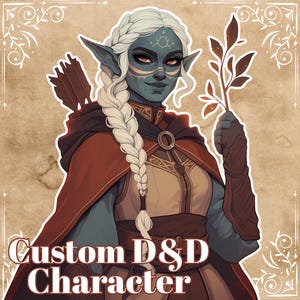Aangepaste DnD-personagekunst: fantasieillustratie in hoge resolutie