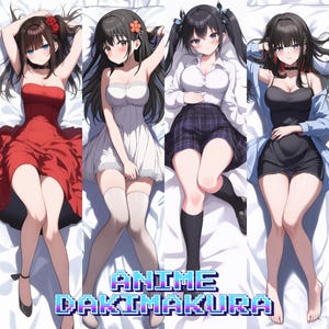 Custom Dakimakura Anime Art Commission Dakimakura Body Pillow Cover for Waifu, Husbando, OC, SFW, Vtuber, Furry Art, Couple, Fan Art