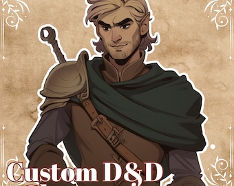 Custom Dnd Character Portrait: Fantasy Art Commission