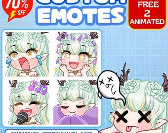 Custom Animated Twitch Emotes: VTuber, Discord, and Streamer Art