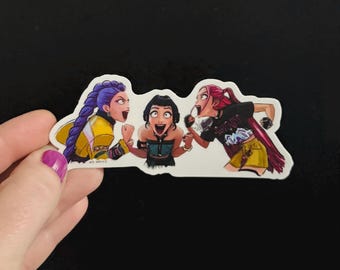 For the Fans Huntrix Rumi Mira Zoey KPop Demon Hunters Vinyl Sticker