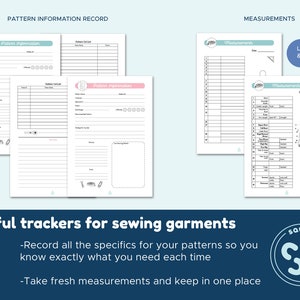 Sewing Planner Printable PDF Sewing Project Planner Sewing Journal A5 148x210mm image 6