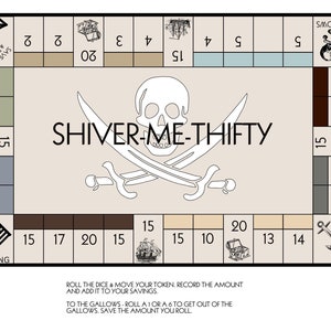 Shiver-Me-Thifty Savings Challenge Game Cash Envelope, Budgeting