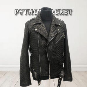 Python Leather Jacket for Men | Cow & Sheep Leather