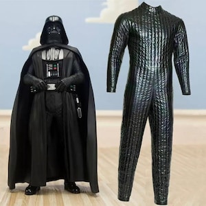 Handmade Leather Suit Darth Vader inspired by StarWars Cosplay Costume Dark Warrior Leather Suit gifts for him