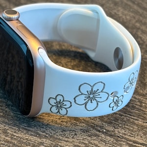Cherry Blossom Apple Watch Band SVG File