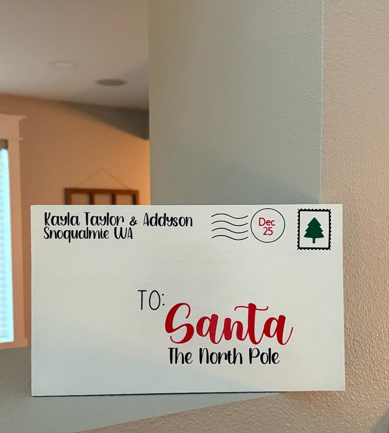 Wooden christmas letter