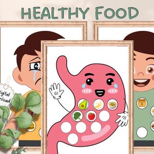 Healthy or Unhealthy Food sorting, Stomach Health, health nutrition,healthy food match game,Sorting Food, Health Activities, Activity kids
