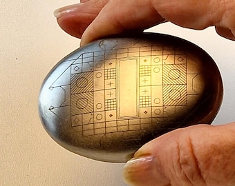 Tachyon Orgonite - Skin Glider - Acero inoxidable - Activador de energía específicamente para aplicación directa sobre la piel.