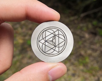 Tachyon - Skin Glider - aluminio puro - Doble cara - Activador de energía específicamente para aplicación directa sobre la piel.