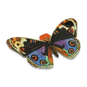 Butterfly cable tidy, cable organiser, headphone holder, cord tidy: Vintage Botanical Butterflies - Monarch Butterfly