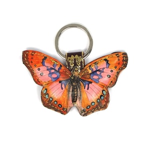 Schmetterling Schlüsselanhänger / Taschenanhänger - Pink Cocktail Butterfly