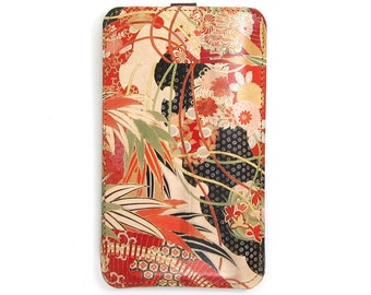 Leather iPhone 13 Pro Case/ iPhone SE Case/ iPhone 12 Pro Max Case/ iPhone 11 Pro Case / Gifts for Mum - Kimono Collection No. 1