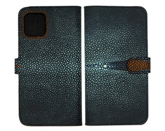 Leather iPhone 15 Pro Max Folio Case, iPhone 14 Pro Max Case, iPhone 13 Pro case, iPhone 13 Max: Rayskin