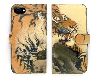 Leather 15 Pro Max, iPhone case, iPhone 14 Pro, iPhone 13 Case, iPhone 14 Case, iPhone 14 Plus Case / Tiger Tattoo - Tiger Tiger