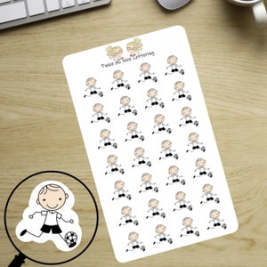 Soccer Game Planner Stickers: 28 Player Stickers