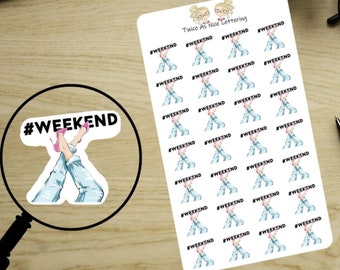 Planner Stickers Weekend, Half Sheet Stickers, Stickers For Planning, Stickers For Planners