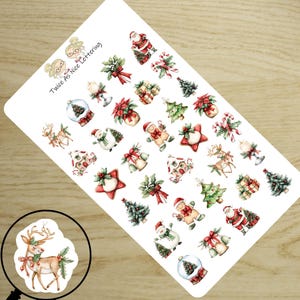 Christmas Planner Stickers, Christmas Stickers, Holiday Stickers, Planner Stickers