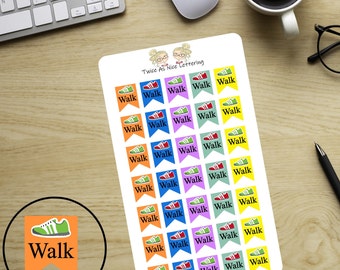 Walk Stickers, To Do Stickers, Keep Track Stickers, Planner Stickers, Stickers For Planners, Daily Steps