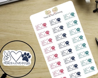Planner Stickers Dog Lovers Stickers Half Sheet Stickers