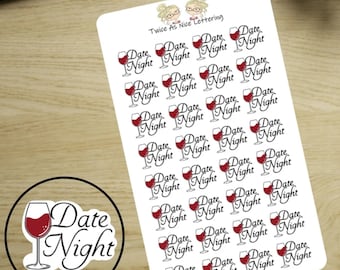 Date Night Stickers Date Night Planner Stickers Happy Planner