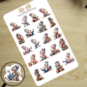 Coffee Planner Stickers, Half Sheet Stickers, Fits Erin Condren, Cute Coffee Stickers Grandma