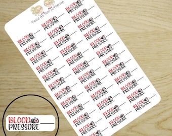 Blood Presser Planner Stickers, Medical Stickers, Planner Stickers