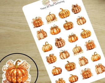 Pumpkin Stickers For Planners, Fall Stickers, Pumpkin Stickers, Planner Stickers