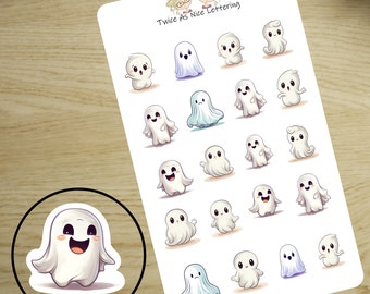 Ghost Planner Stickers, Halloween Stickers, Ghost Stickers For Planners