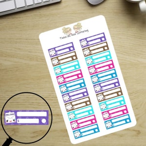 Bill Due Planner Stickers: 20-Piece Reminder Set