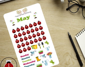 May Planner Stickers, May Sticker Kit, Planner Monthly Kit, Stickers For Planners