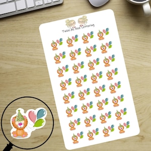 Birthday Stickers, Birthday Planner Stickers, Birthday Reminders, Planner Sticker Sheet, Stickers