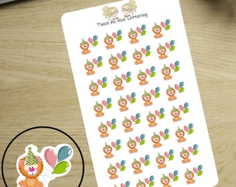 Birthday Stickers, Birthday Planner Stickers, Birthday Reminders, Planner Sticker Sheet, Stickers