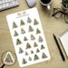 Christmas Tree Stickers, Christmas Stickers, Holiday Stickers, Planner Stickers