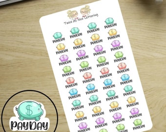 Pay Day Planner Stickers, Pay Day Stickers, Planner Stickers