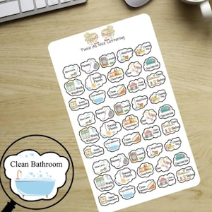 House Cleaning Stickers, Cleaning Stickers, To Do Stickers, Planner Stickers, Happy Planner, Erin Condren image 1