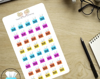 Sick Day Stickers, Tissue Box Sick Day Planner Stickers, Stickers For Planners