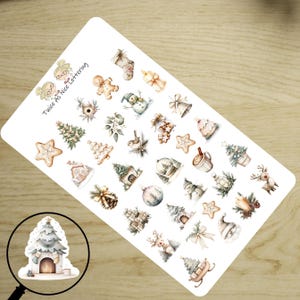 Christmas Stickers, Holiday Stickers, Christmas Planner Stickers
