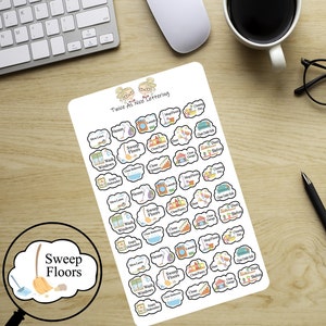 House Cleaning Stickers, Cleaning Stickers, To Do Stickers, Planner Stickers, Happy Planner, Erin Condren image 8