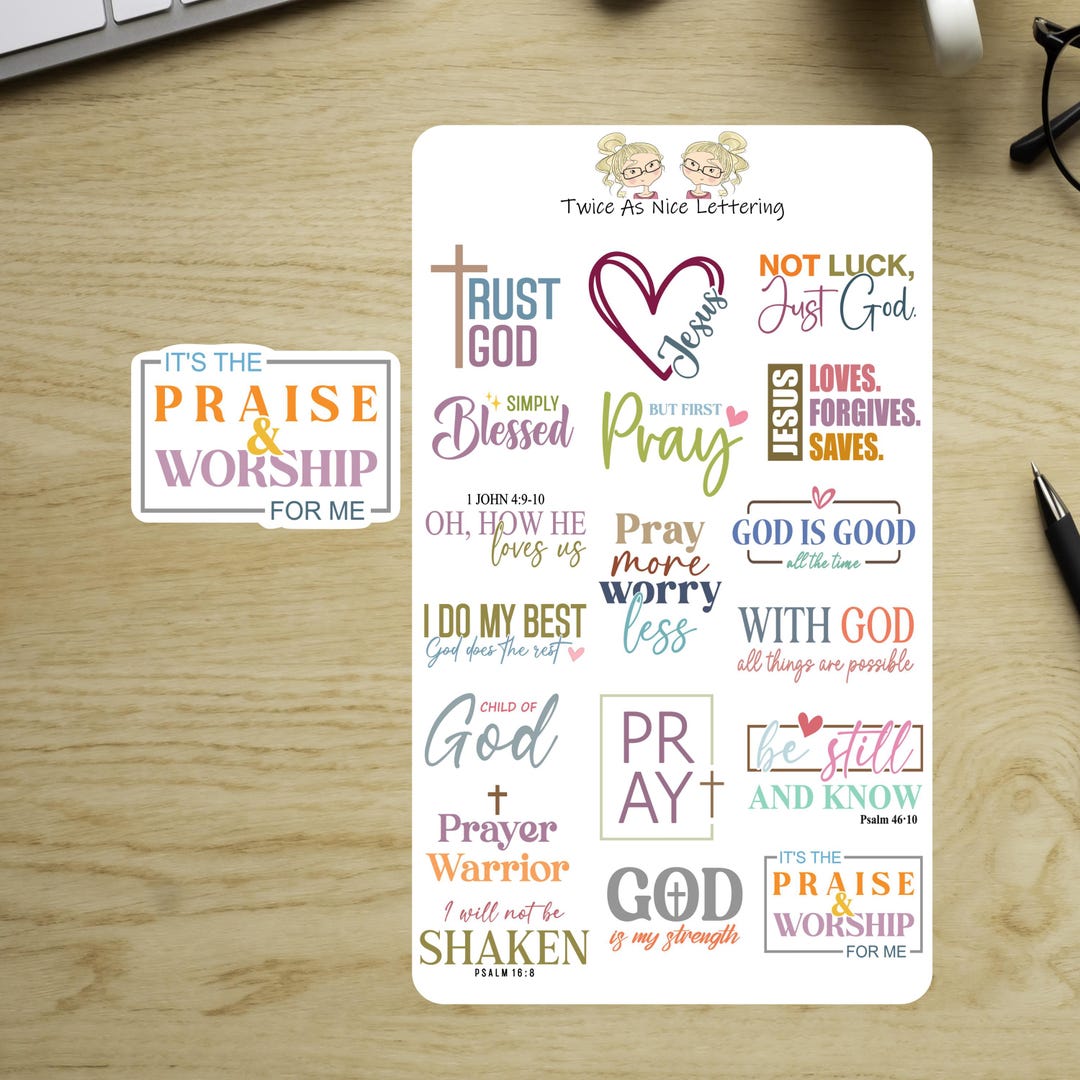 Faith Planner Stickers: Christian Bible Journal Decals - Etsy
